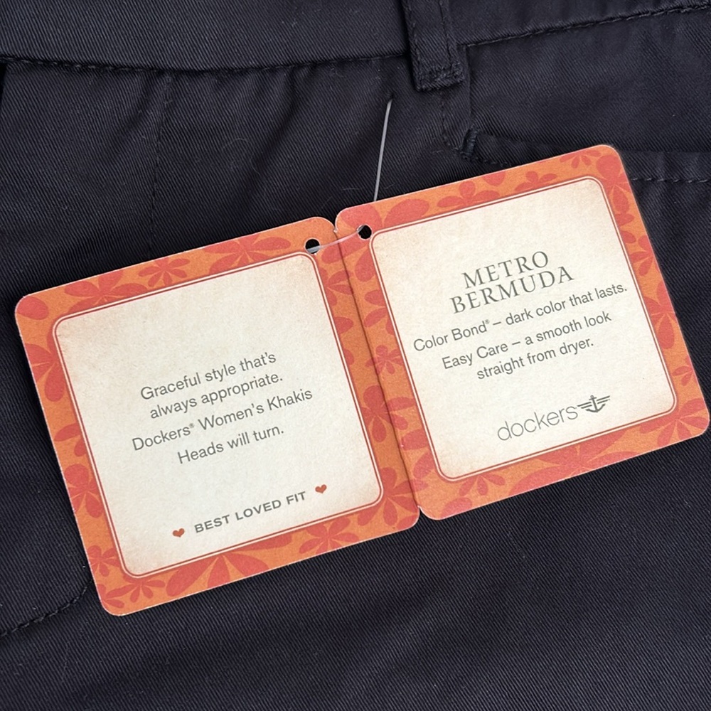 NWT Dockers Womens Metro Bermuda Shorts Sz 6 - Picture 6 of 13